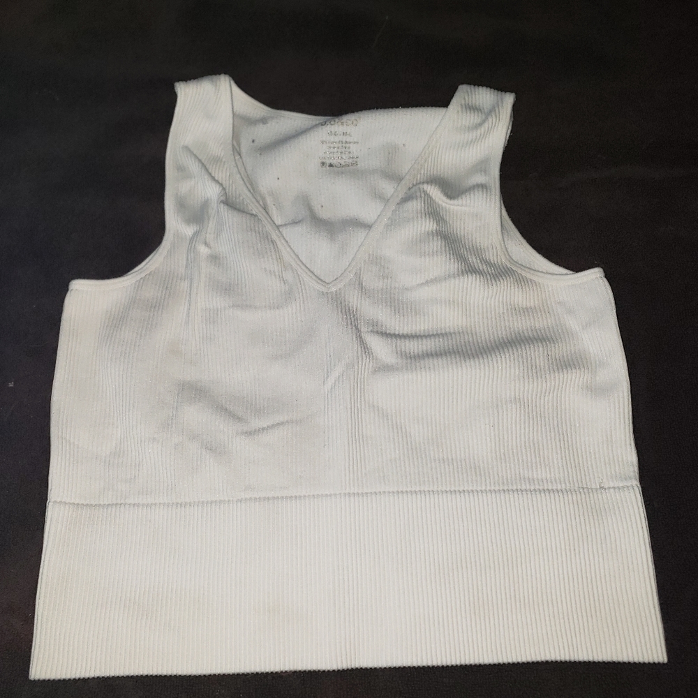 Jo and CO Sport top crop top large white